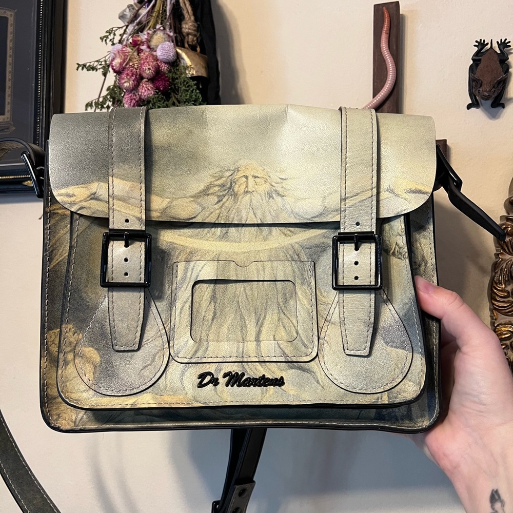 Dr. Martens Leather Willam Blake Museum Edition Satchel Crossbody bag RARE - Picture 7 of 11